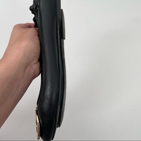 TORY BURCH Minnie travel ballet flats gold logo - Picture 7 of 10